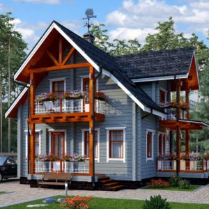 Дом из бруса «Черкесск»