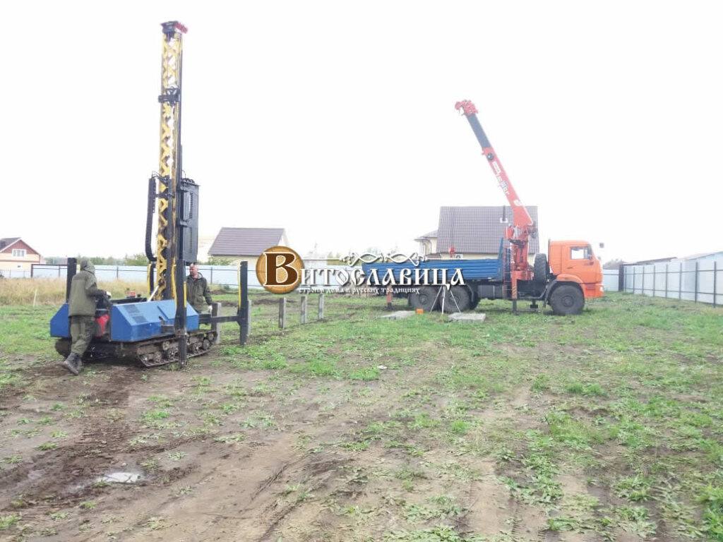 Свайно-забивной железобетонный фундамент